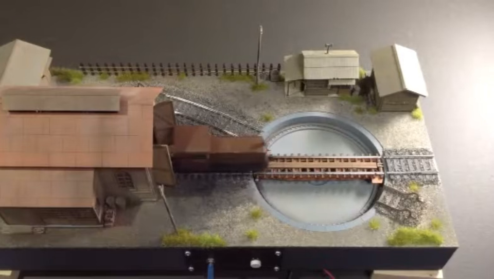 HOn30/HOe Scale M's Electric Turntable Kit for Locomotive Depot H0e 009 ...