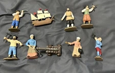 Safari LTD  Lot of 9 Jamestown Settlers Toys Educational