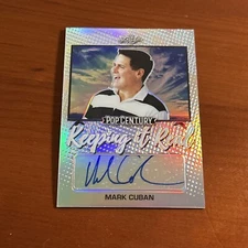 RARE 2020 Leaf Pop PRIZM SP MARK CUBAN AUTO 1/50!▪️Shark Tank! Mavericks $$$