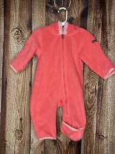 Columbia Tiny Bear Fleece Bunting Snow Suit Infant Girl Pink Size 3-6 Months