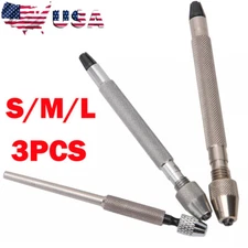 3Pack Alloy Pin Vise Set For Watch Repair Tool - Professional Hand Drills HOT