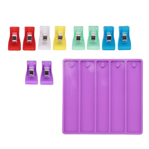 Credit Card Puller Silicone Resin Mold, 10 Assorted Color Acrylic Debit