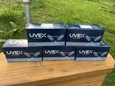 5 PAIRS!!!!!!!!!!!!!!!!!!Of Honeywell Uvex Stealth Goggles- Clear/Gray (S3960HS)