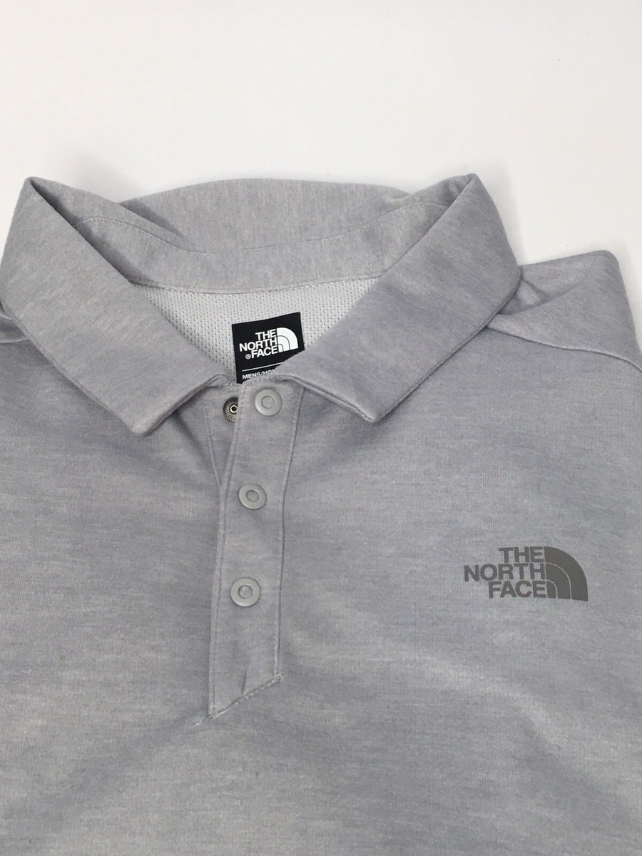 The North Face Mens Polo Shirt Gray XL Extra Large Short
