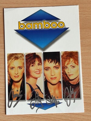 bamboo Autogrammkarte original signiert #S14217