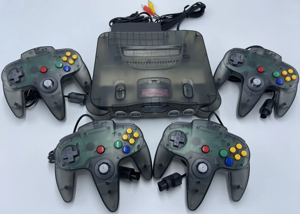 Elige COLOR PERSONALIZADO Consola Nintendo 64 + Hasta 4 Mandos + Cables!  N64! WOW Foto 3 de 4