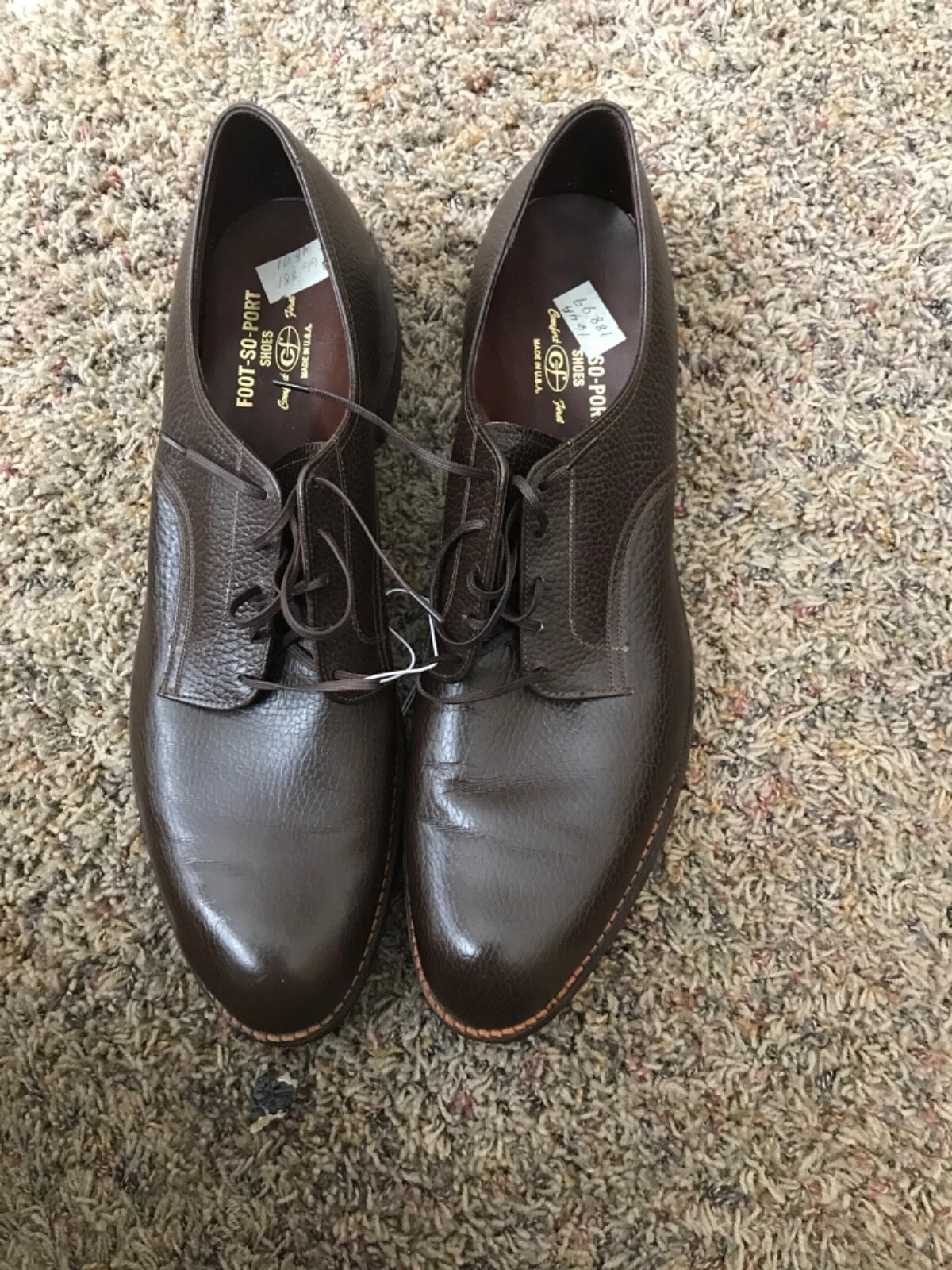 Chaussures étroites en cuir marron Supreme Foot so Port 16 4A