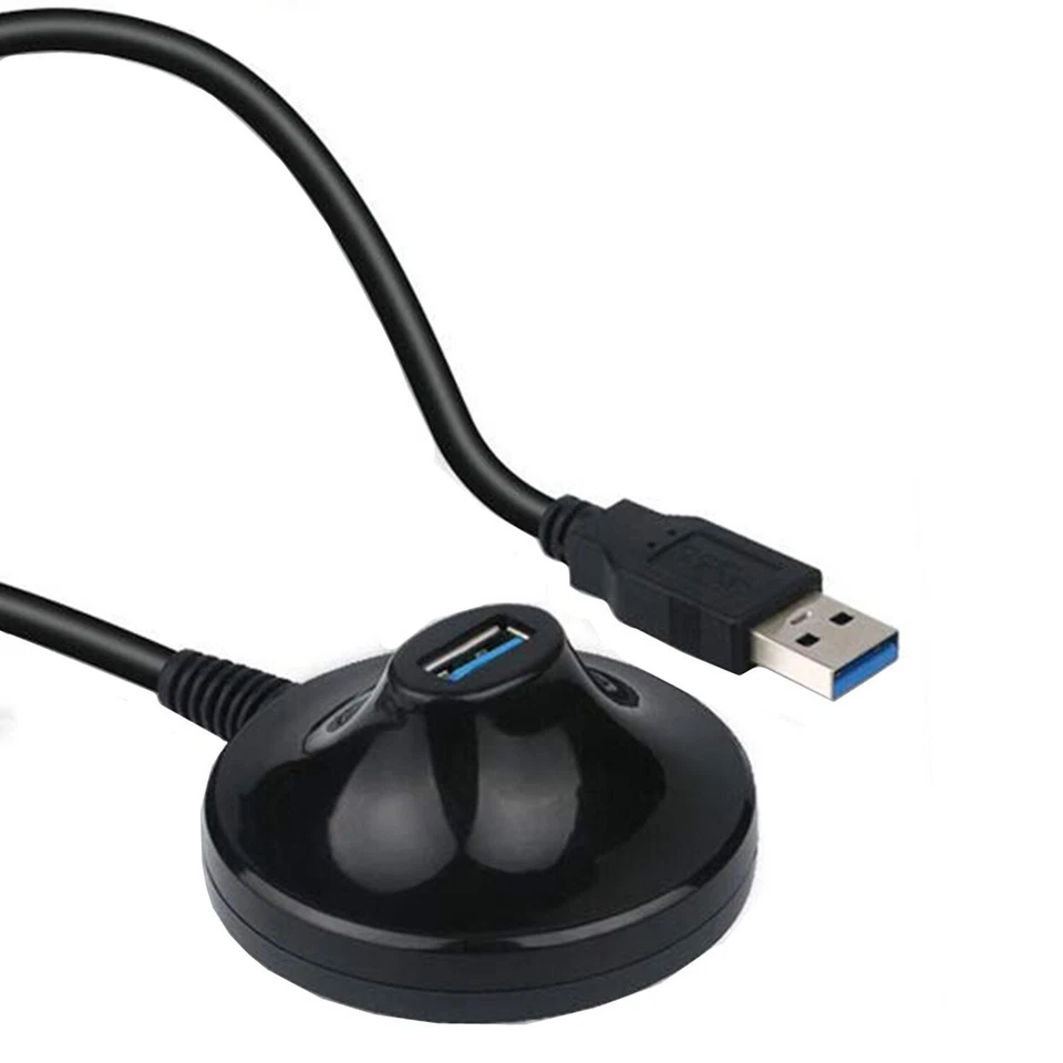 1x USB 3.0 Type A Male to Female Extension Dock Station Adapter Base Cable 1m - Image 3 of 4