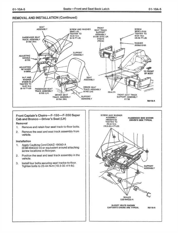 Camión Ford Bronco Econoline 1991 taller reparación manual motor transmisión equipo original Foto 4 de 4