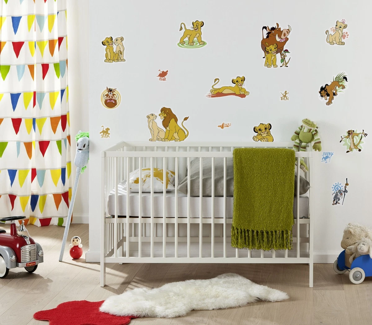 Muebles de Pared PEGATINAS Calcomanías Rey León Pumba Dormitorio Disney 16 Piezas 50x70 cm