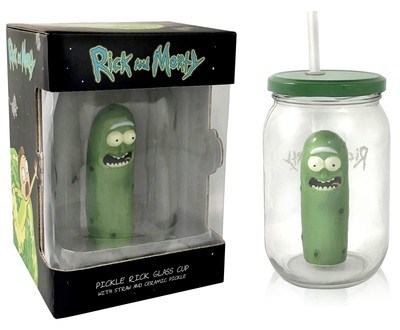 Rick Morty Pickle Rick - Pickle Jar Glass Mason Jar Exclusive