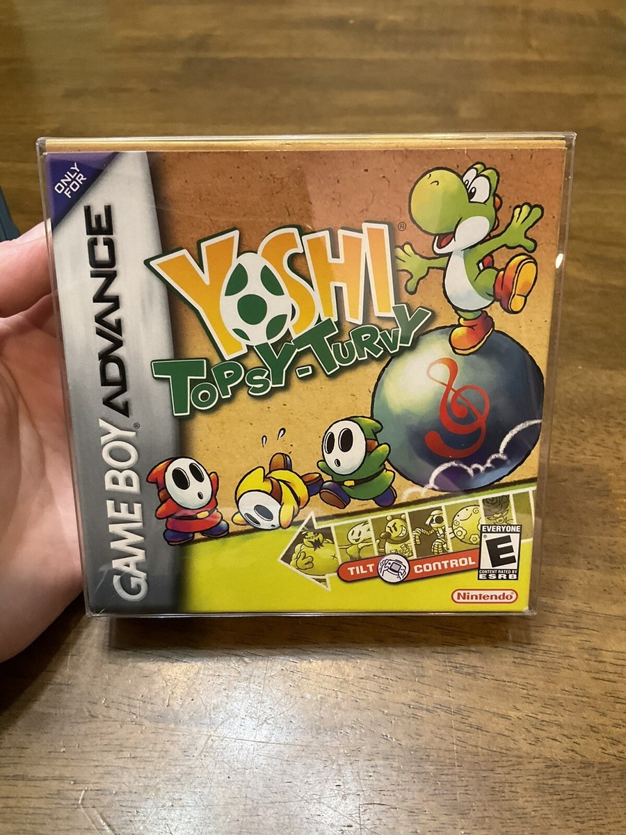 YOSHI TOPSY TURVY FOR NINTENDO GAMEBOY ADVANCE COMPLETE cart box