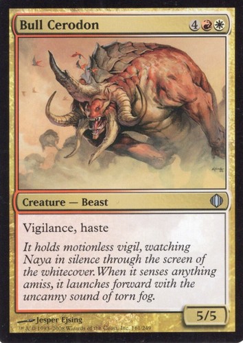 BULL CERODON 161/249 SHARDS OF ALARA MTG MAGIC LP (yourdeckbuilder) - 第 1/1 張圖片
