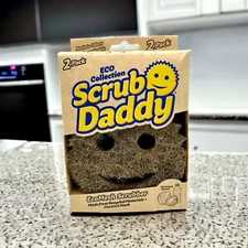 New Scrub Daddy ECO Collection EcoMesh Scrubber 2 pack Coconut Scent