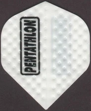 White Dimplex PENTATHLON Dart Flights: 3 per set