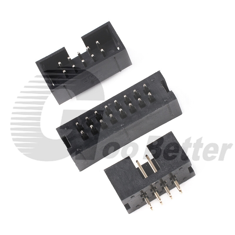 IDC Straight Pin Boxed PCB Header Connectors 2.54mm -6 8 10 14 16