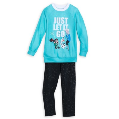 DISNEY STORE VANELLOPE & ELSA TUNIC & LEGGINGS SET RALPH BREAKS INTERNET NICE