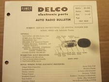 1958 Pontiac Delco Wonderbar radio service manual