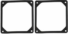 2 x 140mm Fan Silicone Anti-Vibration Noise Reduction Silencer Gasket - Black