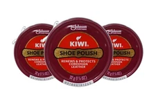 3 Pack - Kiwi Shoe Polish Renews and Protects Cordovan Leather, 1.125 oz ( 32g )
