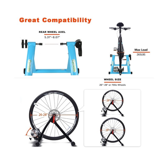 Cycleinn Fluid Bike Trainer Stand Indoor Riding With Noise Reduction