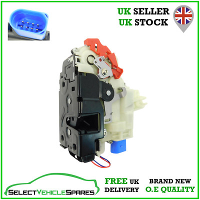 NEW SKODA FABIA MK2 PASSENGER SIDE LEFT FRONT DOOR LOCK CATCH 2007-2010 (8-PIN)