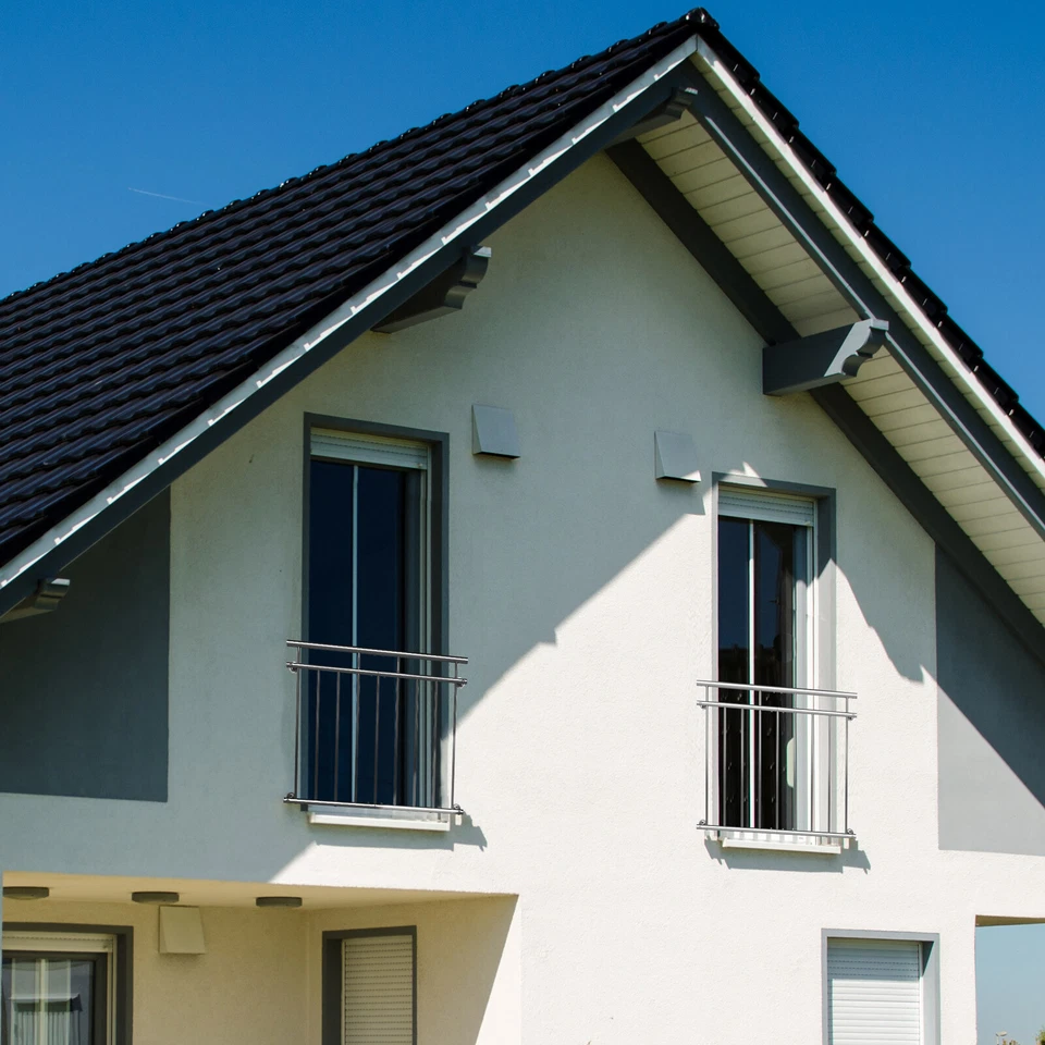 Monzana Französischer Balkon Edelstahl Stabgeländer Balkongeländer Fenstergitter - Bild 3 von 4