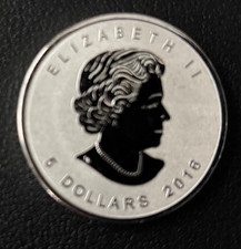 2016 Canada Silver Maple Leaf $5 Coin - 1 Oz .9999 Fine Silver, Monkey Privy