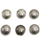 Southwest Sterling Turquoise Hand Stamped Motif Button Covers Lot of 29 #S5591-4 — photo 5