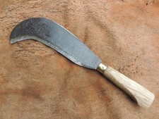 Vintage Pontypool Pattern Billhook with a thick tip, new handle, clean and sharp