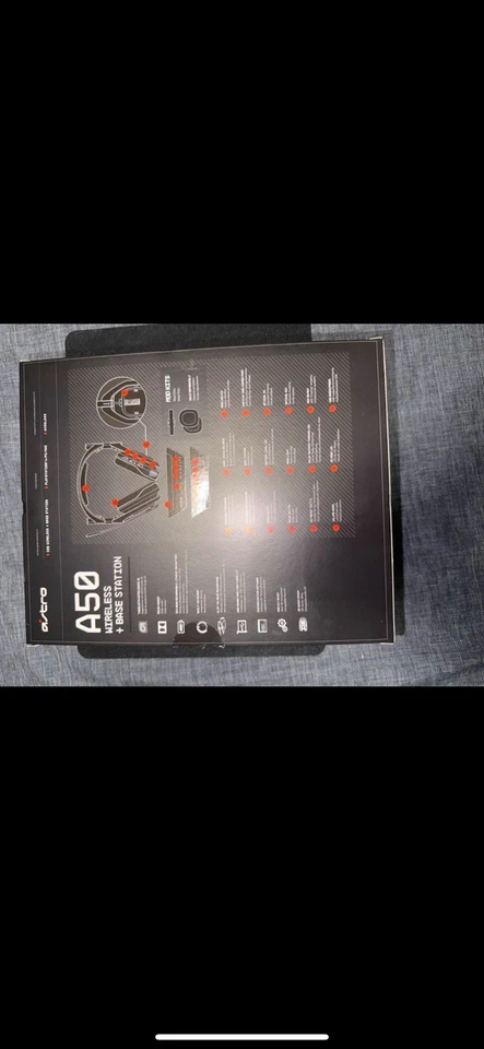 Astro A50 Gaming Headset PS4 Ps5 PlayStation CIB OVP Base Station Wireless Black - Bild 2 von 4