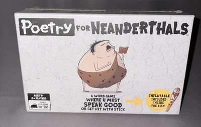 Poetry For Neanderthals Board Game by Exploding Kittens - Brand New Sealed Party