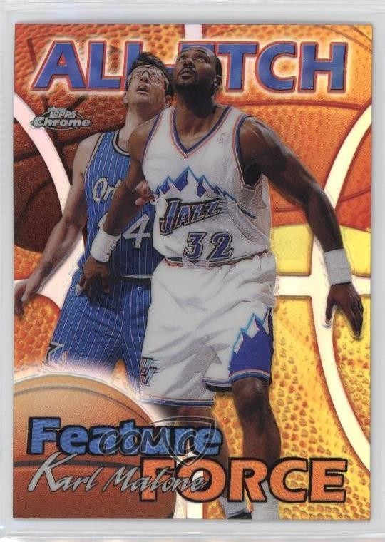 1999-00 Topps Chrome All-Etch Refractor Karl Malone #AE1 HOF 1oa6