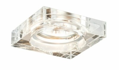 3er Set Paulmann Einbauleuchtenn Glas Quadrat inkl. LED GU10 6W Neutralweiß 450