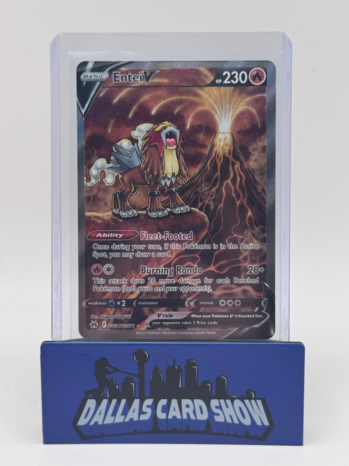 2023 Pokemon - Entei V (Galarian) - GG36/GG70 Crown Zenith
