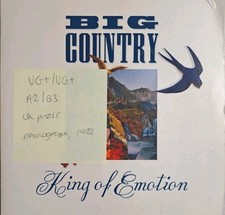 Big Country King Of Emotion Vinyl Record 7" VG+/VG+ BIGC 5 1988