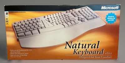 Microsoft Natural Keyboard Elite PS/2 Ergonomic Split Keyboard New In Box