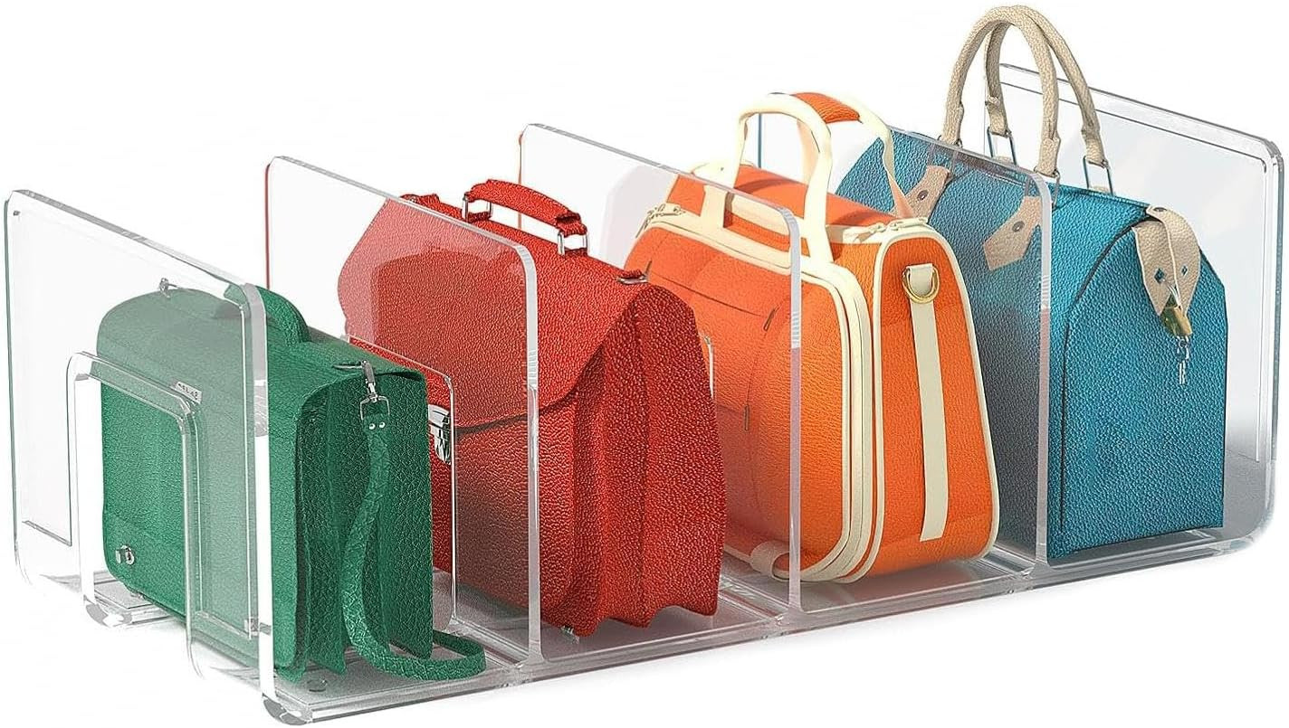 Organizer Borse per Armadi di Lusso: Divisori Scaffali Trasparenti