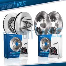 4pc Front and Rear Disc Brake Rotors for Ford...