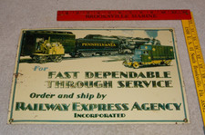 VINTAGE RAILWAY EXPRESS AGENCY TRUCK+ TRAIN 1...