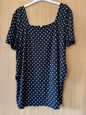Women’s Dorothy Perkins Spotty Maternity Top Size 18 VGC