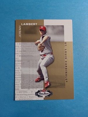 Jeremy Lambert 2002 Fleer Box Score Baseball Card # 142 Serial # 1203/2499 I8712