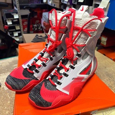 Nike HyperKO 2 Boxing Shoes White Bright Crimson Men Sz 11.5