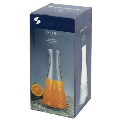 Pasabahce Timeless Glas Weinkaraffe 940ml 26cm Wasser Saft Kanne Spülmaschinenfest