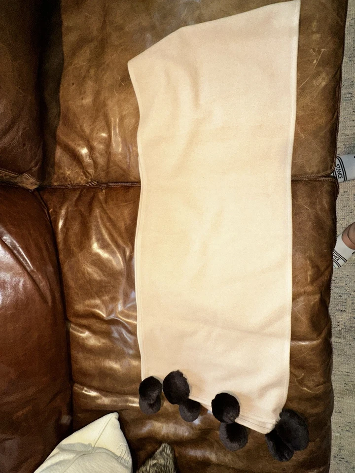 Yves Saint Laurent YSL винтажный шарф YVES SAINT LAURENT FOURRURES кашемир - Изображение 3 из 4