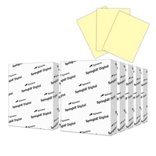 Springhill 8.5” x 11” Canary Yellow Colored Cardstock Paper, 65lb, 176gsm, 2,500