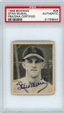 1948 Bowman Stan Musial #36 PSA A Auto A