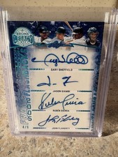 2024 Leaf A Bronx Legacy Franchise Flashbacks Quad Auto Sheffield/Giambi/Sierra
