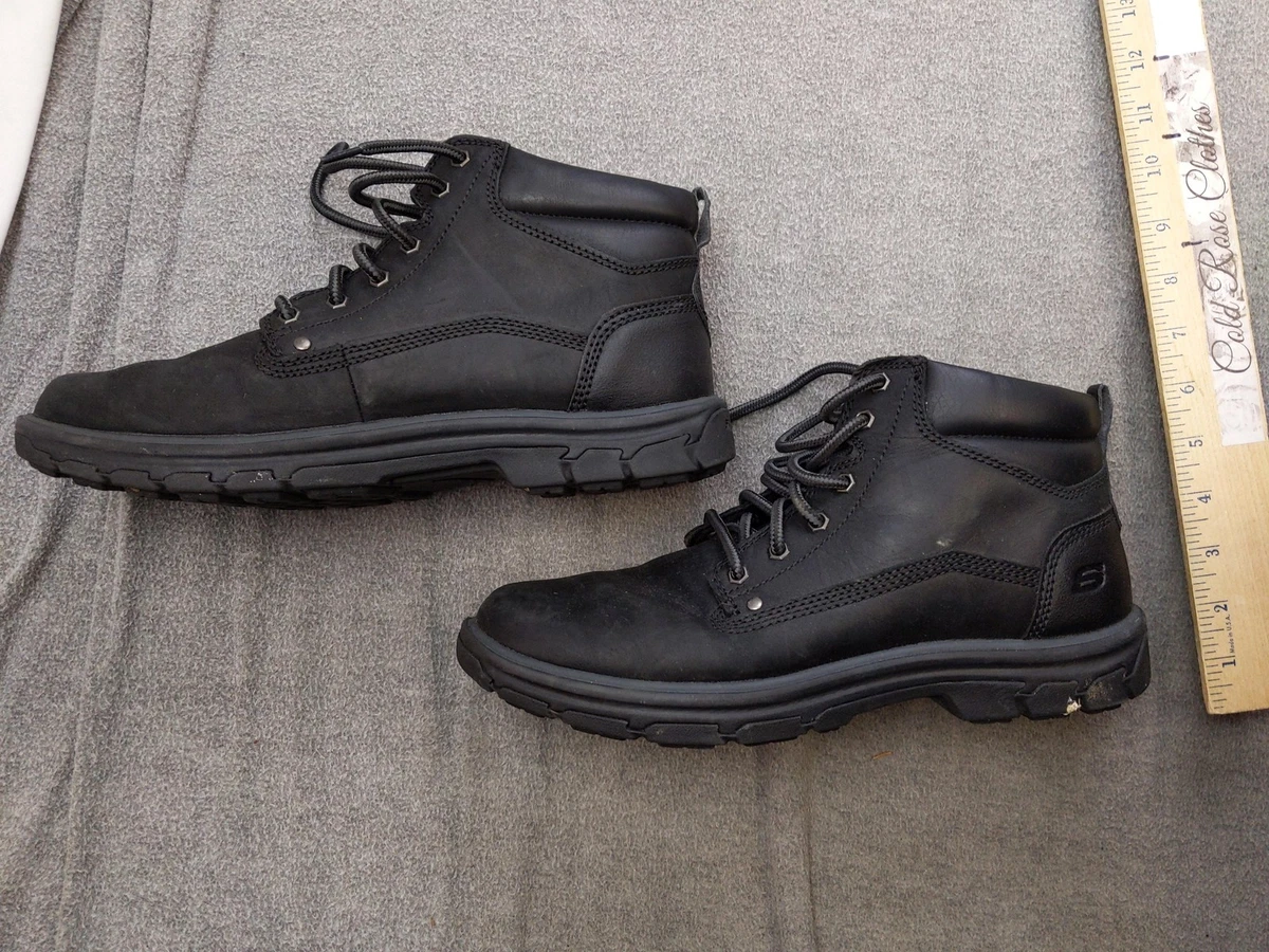 Black Skechers Relaxed Fit Boots for Men for sale | eBay