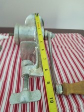 Vintage Keystone Cast Iron Food & Meat Chopper No. 20 Made In USA W/accessories
